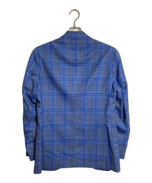 SHIPS（シップス）SHIPS (シップス) ウィンドウペンチェック テーラードジャケット　TALLIA DI DELFINO タリア ディ デルフィノ社製 ブルー×グレー サイズ:46の古着・服飾アイテム
