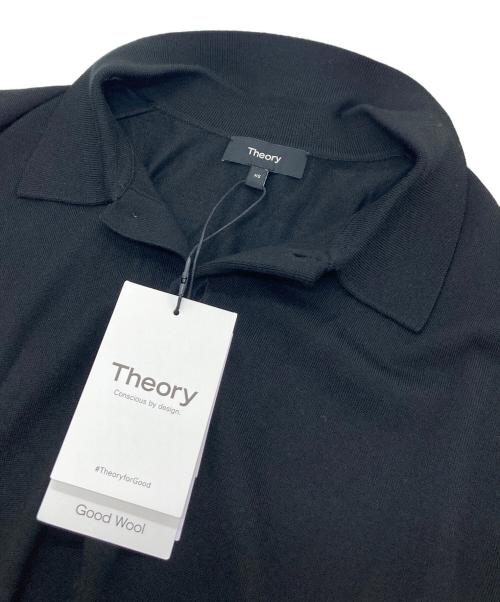 theory（セオリー）theory (セオリー) ウールニットポロシャツ ブラック サイズ:XSの古着・服飾アイテム