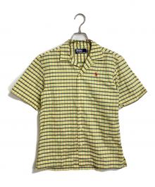 POLO RALPH LAUREN（ポロ・ラルフローレン）の古着「90’Sオープンカラーシャツ　コットンシャツ　90年代」｜イエロー