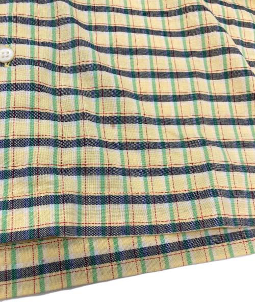 POLO RALPH LAUREN（ポロ・ラルフローレン）POLO RALPH LAUREN (ポロ・ラルフローレン) 90’Sオープンカラーシャツ　コットンシャツ　90年代 イエロー サイズ:150の古着・服飾アイテム