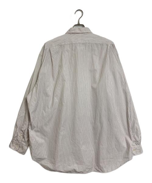 POLO RALPH LAUREN（ポロ・ラルフローレン）POLO RALPH LAUREN (ポロ・ラルフローレン) 【古着】90’Sストライプシャツ　コットンシャツ　90年代　LOWLL SPORT ポニーなし グレー サイズ:XXLの古着・服飾アイテム