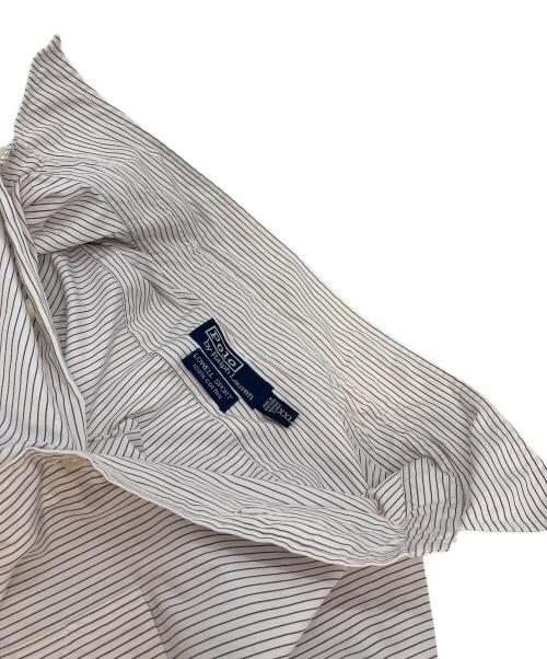 POLO RALPH LAUREN（ポロ・ラルフローレン）POLO RALPH LAUREN (ポロ・ラルフローレン) 【古着】90’Sストライプシャツ　コットンシャツ　90年代　LOWLL SPORT ポニーなし グレー サイズ:XXLの古着・服飾アイテム