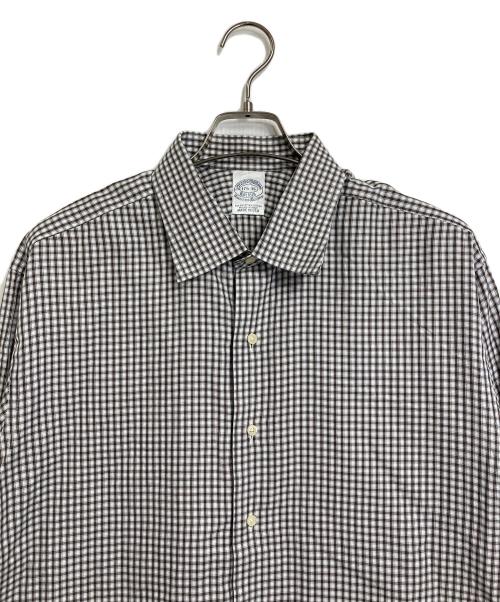 BROOKS BROTHERS（ブルックスブラザーズ）BROOKS BROTHERS (ブルックスブラザーズ) 【古着】チェックシャツ　コットンシャツ　USA製 ブラウン サイズ:17 1／2 −36の古着・服飾アイテム