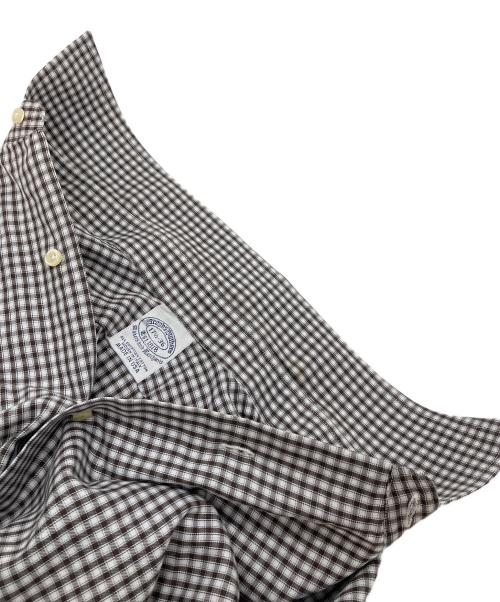BROOKS BROTHERS（ブルックスブラザーズ）BROOKS BROTHERS (ブルックスブラザーズ) 【古着】チェックシャツ　コットンシャツ　USA製 ブラウン サイズ:17 1／2 −36の古着・服飾アイテム