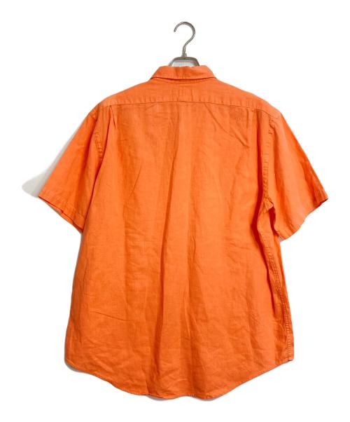 POLO RALPH LAUREN（ポロ・ラルフローレン）POLO RALPH LAUREN (ポロ・ラルフローレン) 【古着】リネンコットン半袖シャツ　リネン混シャツ オレンジ サイズ:XLの古着・服飾アイテム