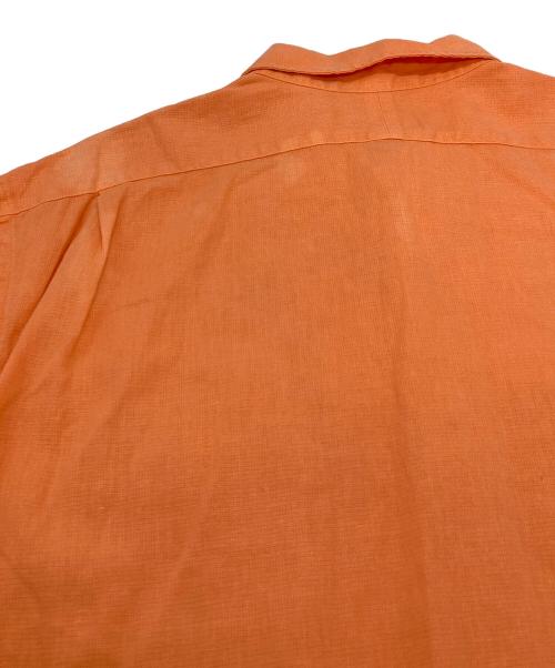 POLO RALPH LAUREN（ポロ・ラルフローレン）POLO RALPH LAUREN (ポロ・ラルフローレン) 【古着】リネンコットン半袖シャツ　リネン混シャツ オレンジ サイズ:XLの古着・服飾アイテム