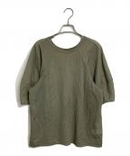 BEARDSLEYビアズリー）の古着「シアーボリュームプルオーバー」｜グリーン