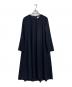 UNITED ARROWS（ユナイテッドアローズ）の古着「フラノ フレアワンピース」｜ネイビー