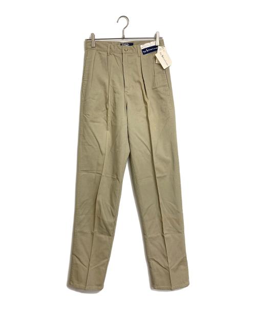 POLO RALPH LAUREN（ポロ・ラルフローレン）POLO RALPH LAUREN (ポロ・ラルフローレン) 90’S チノパン ポロチノ　タグ付き　 90年代 デットストック ドミニカ製 ベージュ サイズ:W28の古着・服飾アイテム