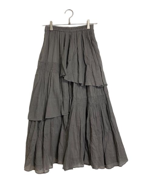CELFORD（セルフォード）CELFORD (セルフォード) イレギュラーヘムティアードスカート グレー サイズ:36の古着・服飾アイテム