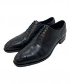 SHETLAND FOXシェットランドフォックス）の古着「セミブローグ ストレートチップシューズ」｜ブラック