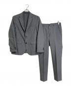 green label relaxingグリーンレーベルリラクシング）の古着「ドライエステルスリムセットアップ ジャケット＆パンツ」｜グレー