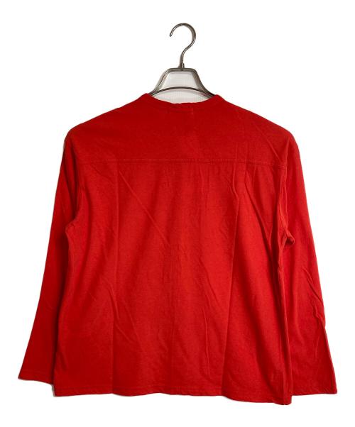 THE SHINZONE（ザ シンゾーン）THE SHINZONE (ザ シンゾーン) HIGH TWIST COTTON CARDIGAN  ハイツイストコットンカーディガン 長袖カーディガン　コットンカーディガン　日本製 オレンジ サイズ:F0の古着・服飾アイテム