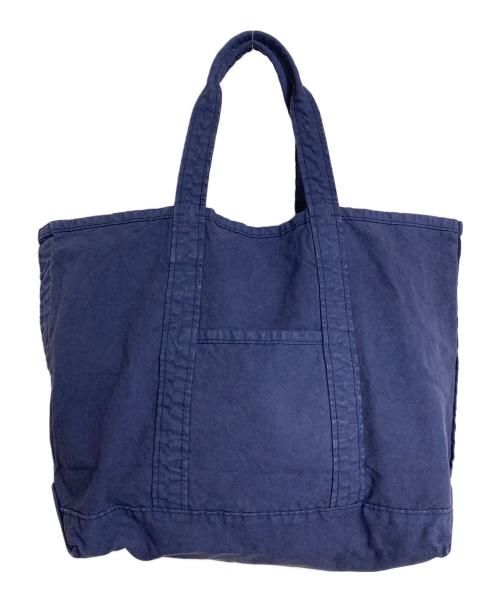 Shinzone（シンゾーン）Shinzone (シンゾーン) トートバッグ　キャンバストートバッグ　Shinzone　Tote ロゴ刺繍 ネイビー サイズ:実寸参照の古着・服飾アイテム