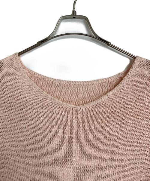 JOURNAL STANDARD（ジャーナルスタンダード）JOURNAL STANDARD (ジャーナルスタンダード) テープヤーンVプルオーバー　長袖ニット　薄手ニット　25年モデル ピンク サイズ:実寸参照の古着・服飾アイテム