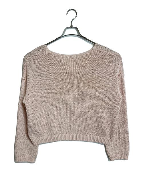 JOURNAL STANDARD（ジャーナルスタンダード）JOURNAL STANDARD (ジャーナルスタンダード) テープヤーンVプルオーバー　長袖ニット　薄手ニット　25年モデル ピンク サイズ:実寸参照の古着・服飾アイテム