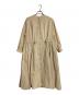 BEARDSLEY（ビアズリー）の古着「ロングワンピース　コットンワンピース」｜ベージュ