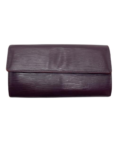 LOUIS VUITTON（ルイ ヴィトン）LOUIS VUITTON (ルイ ヴィトン) 長財布　ポルトフォイユ・サラ　エピ　ウォレット パープル サイズ:実寸参照の古着・服飾アイテム