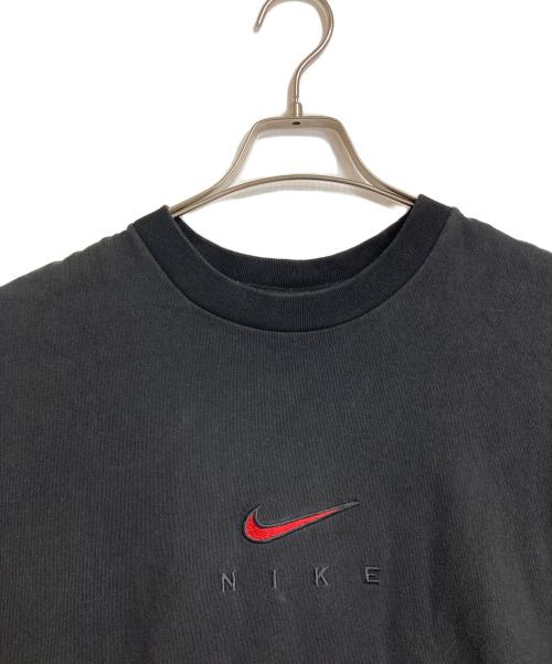 NIKE（ナイキ）NIKE (ナイキ) 【古着】90's 刺繍Tシャツ　半袖カットソー　Tシャツ　Tee  90年代　USA製 ブラック サイズ:Lの古着・服飾アイテム