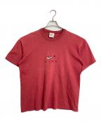 NIKEナイキ）の古着「【古着】90's刺繍Tシャツ　半袖カットソー　Tシャツ　Tee  90年代　USA製」｜レッド