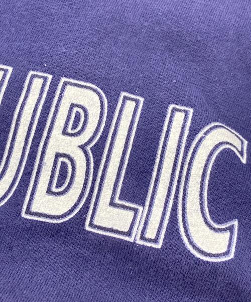 BANANA REPUBLIC（バナナリパブリック）BANANA REPUBLIC (バナナリパブリック) 【古着】90’SプリントTシャツ　半袖カットソー　Tシャツ　Tee  90年代　USA製 ネイビー サイズ:Lの古着・服飾アイテム