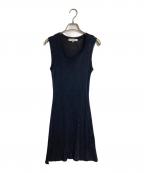 Christian Dior Sportsクリスチャン ディオールスポーツ）の古着「ノースリーブワンピース　レーヨンワンピース」｜ブラック