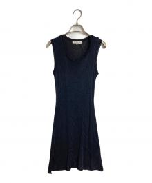 Christian Dior Sports（クリスチャン ディオールスポーツ）の古着「ノースリーブワンピース　レーヨンワンピース」｜ブラック