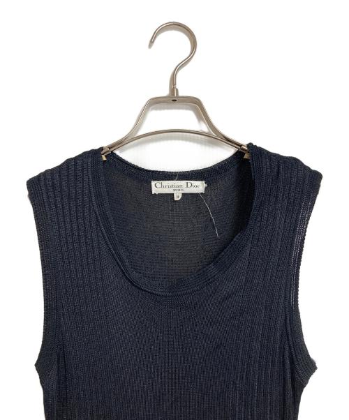 Christian Dior Sports（クリスチャン ディオールスポーツ）Christian Dior Sports (クリスチャン ディオールスポーツ) ノースリーブワンピース　レーヨンワンピース ブラック サイズ:Mの古着・服飾アイテム