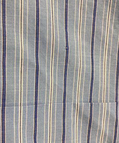 POLO RALPH LAUREN（ポロ・ラルフローレン）POLO RALPH LAUREN (ポロ・ラルフローレン) 【古着】コットンストライプシャツ　長袖シャツ　 NELSON CLASSIC FIT ポニーなし 90年代 NXVT ブルー サイズ:Mの古着・服飾アイテム