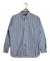 POLO RALPH LAUREN（ポロ・ラルフローレン）の古着「【古着】コットンストライプシャツ　長袖シャツ　 NELSON CLASSIC FIT ポニーなし 90年代 NXVT」｜ブルー