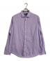 POLO RALPH LAUREN（ポロ・ラルフローレン）の古着「チェックシャツ　長袖シャツ　コットンシャツ　オーバーサイズ　」｜パープル×ホワイト