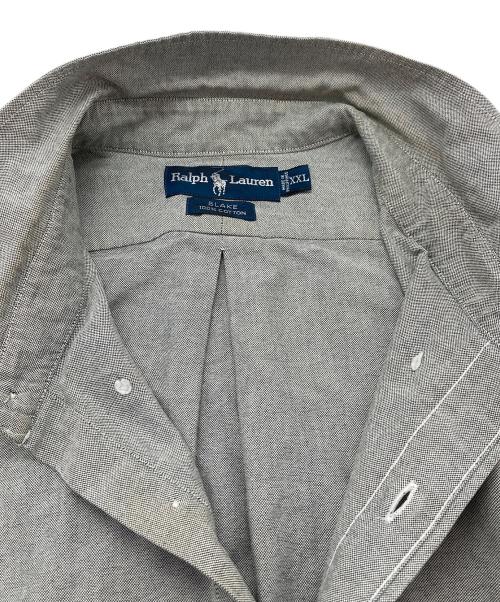RALPH LAUREN（ラルフローレン）RALPH LAUREN (ラルフローレン) 【古着】ボタンダウンシャツ　コットンシャツ　長袖シャツ　オーバーサイズ　ポニー刺繍　BLAKE グレー サイズ:XXLの古着・服飾アイテム