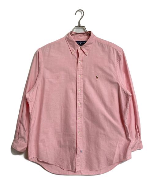 RALPH LAUREN（ラルフローレン）RALPH LAUREN (ラルフローレン) 【古着】ボタンダウンシャツ　長袖シャツ　ポニー刺繍　オーバーサイズ ピンク サイズ:17 1/2-35の古着・服飾アイテム