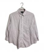 LAUREN RALPH LAURENローレンラルフローレン）の古着「【古着】チェックシャツ」｜パープル×ホワイト