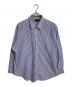 LAUREN RALPH LAUREN（ローレンラルフローレン）の古着「【古着】ビックサイズストライプシャツ　長袖シャツ　オーバーサイズ　ポケットシャツ」｜ブルー×ホワイト