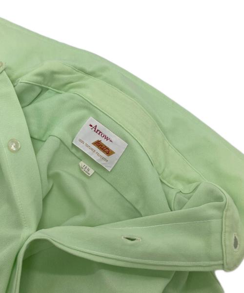 ARROW（アロー）ARROW (アロー) 【古着】70’S 半袖ポリシャツ　ポリエステルシャツ　70年代 グリーン サイズ:15 1／2の古着・服飾アイテム