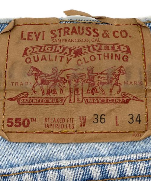 LEVI'S（リーバイス）LEVI'S (リーバイス) 【古着】550デニムパンツ　ジーンズ　USA製 スカイブルー サイズ:W36×L34の古着・服飾アイテム