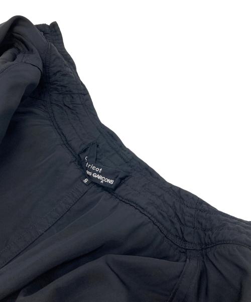 tricot COMME des GARCONS（トリココムデギャルソン）tricot COMME des GARCONS (トリココムデギャルソン) パールビジュー切替ジャケット　ノーカラージャケット ブラック サイズ:Sの古着・服飾アイテム