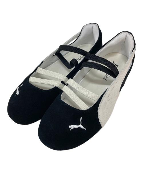 PUMA（プーマ）PUMA (プーマ) スピードキャットバレエ スニーカー　SPEEDCAT BALLET SD WNS ブラック×ホワイト サイズ:US Wn's 7.5の古着・服飾アイテム