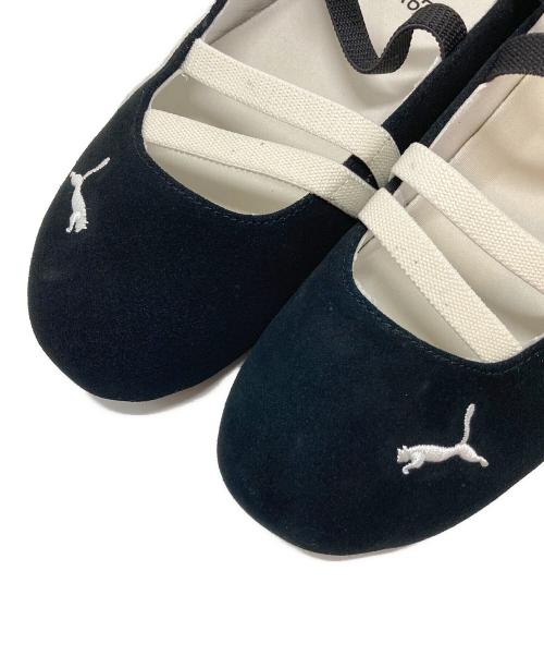 PUMA（プーマ）PUMA (プーマ) スピードキャットバレエ スニーカー　SPEEDCAT BALLET SD WNS ブラック×ホワイト サイズ:US Wn's 7.5の古着・服飾アイテム