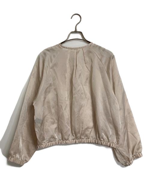 UNTITLED（アンタイトル）UNTITLED (アンタイトル) シアーブルゾン　アウター　ライトアウター　薄手ジャケット　羽織り ベージュ サイズ:1の古着・服飾アイテム