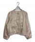 UNTITLED（アンタイトル）の古着「シアーブルゾン　アウター　ライトアウター　薄手ジャケット　羽織り」｜ベージュ