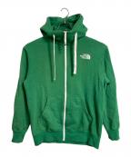 THE NORTH FACEザ ノース フェイス）の古着「REARVIEW FULL ZIP HOODIE フードロゴ 刺繍ロゴジップパーカー　スポーツ　アウトドア」｜グリーン