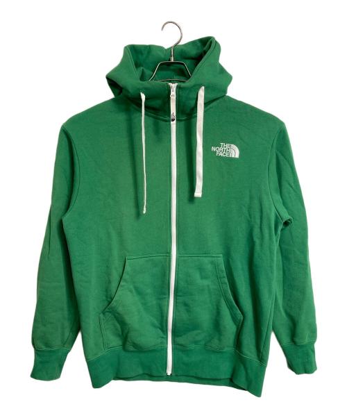 THE NORTH FACE（ザ ノース フェイス）THE NORTH FACE (ザ ノース フェイス) REARVIEW FULL ZIP HOODIE フードロゴ 刺繍ロゴジップパーカー　スポーツ　アウトドア グリーン サイズ:Lの古着・服飾アイテム