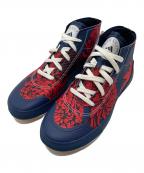 adidas×STELLA McCARTNEYアディダス×ステラマッカートニー）の古着「スニーカー　ハイカットスニーカー　花柄」｜ネイビー×レッド
