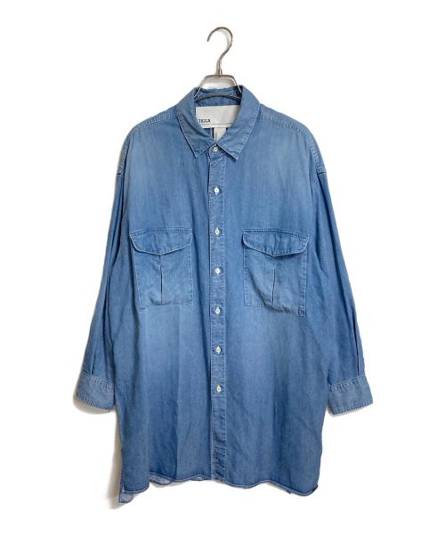 ticca（ティッカ）TICCA (ティッカ) Spick and Span (スピックアンドスパン) デニムサファリシャツジャケット ブルー サイズ:FREEの古着・服飾アイテム