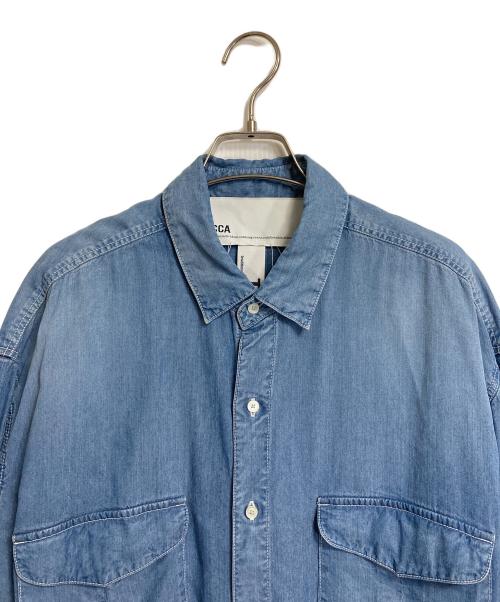 ticca（ティッカ）TICCA (ティッカ) Spick and Span (スピックアンドスパン) デニムサファリシャツジャケット ブルー サイズ:FREEの古着・服飾アイテム