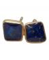 agete (アガット) K10 ラピスラズリピアス ブルー×ゴールド サイズ:実寸参照：12000円