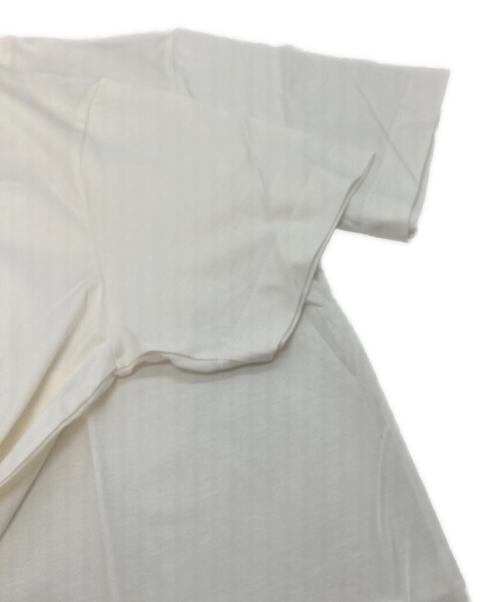 A.P.C.（アーペーセー）A.P.C. (アーペーセー) 刺繍ロゴTシャツ　コットンシャツ ホワイト サイズ:Lの古着・服飾アイテム