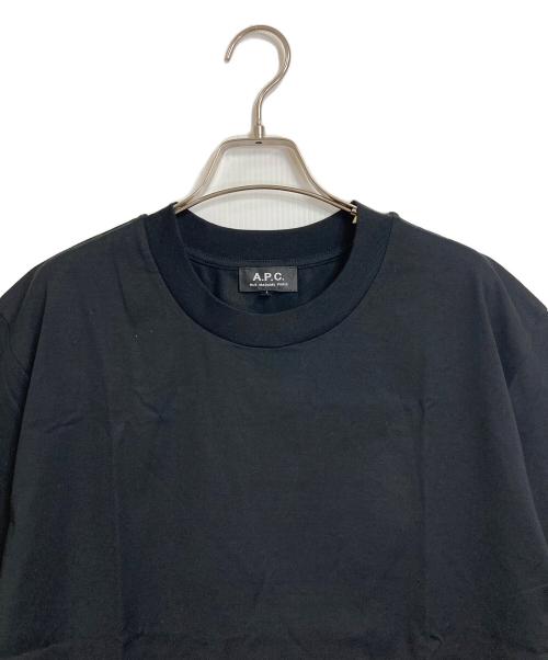A.P.C.（アーペーセー）A.P.C. (アーペーセー) 刺繍ロゴTシャツ　コットンシャツ ブラック サイズ:Lの古着・服飾アイテム